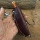 Trout Knife Red Stag Mammoth Cap NS Guard Pouch Sheath