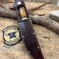 Double Skull 7" Fighter Nickel Finger Grip Sambar Stag Hammer Mark