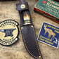 Treeman Deer & Trout 4" Blade  AEB-L Stainless Killer Red Stag Mammoth Cap Red Brass Guard