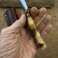 Trout & Bird Sticker AEB-L Stainless Old Stag Sheep Horn Butt