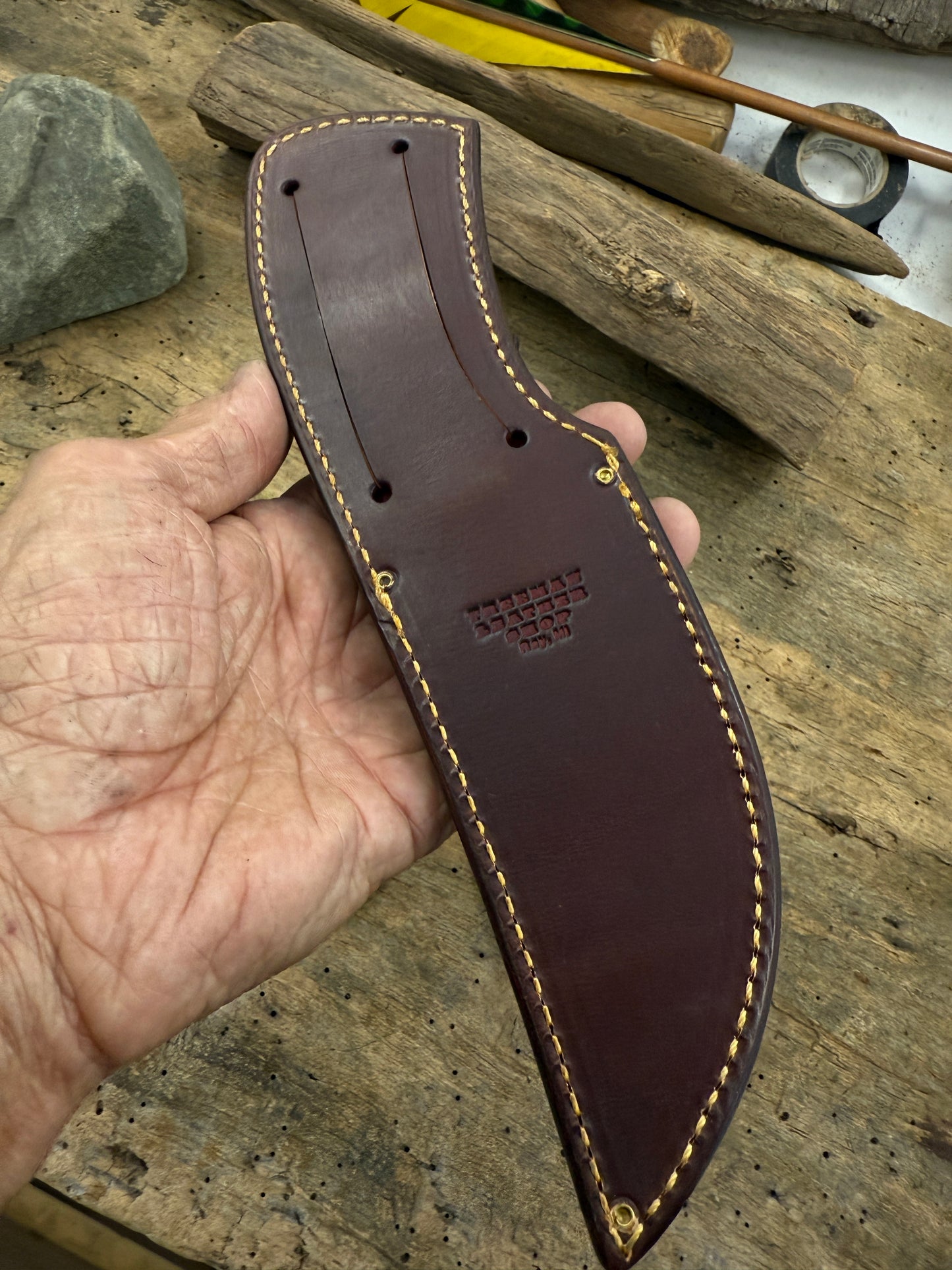 Fox River Hunter Snapping Turtle Sheath Killer Sambar Stag Carver