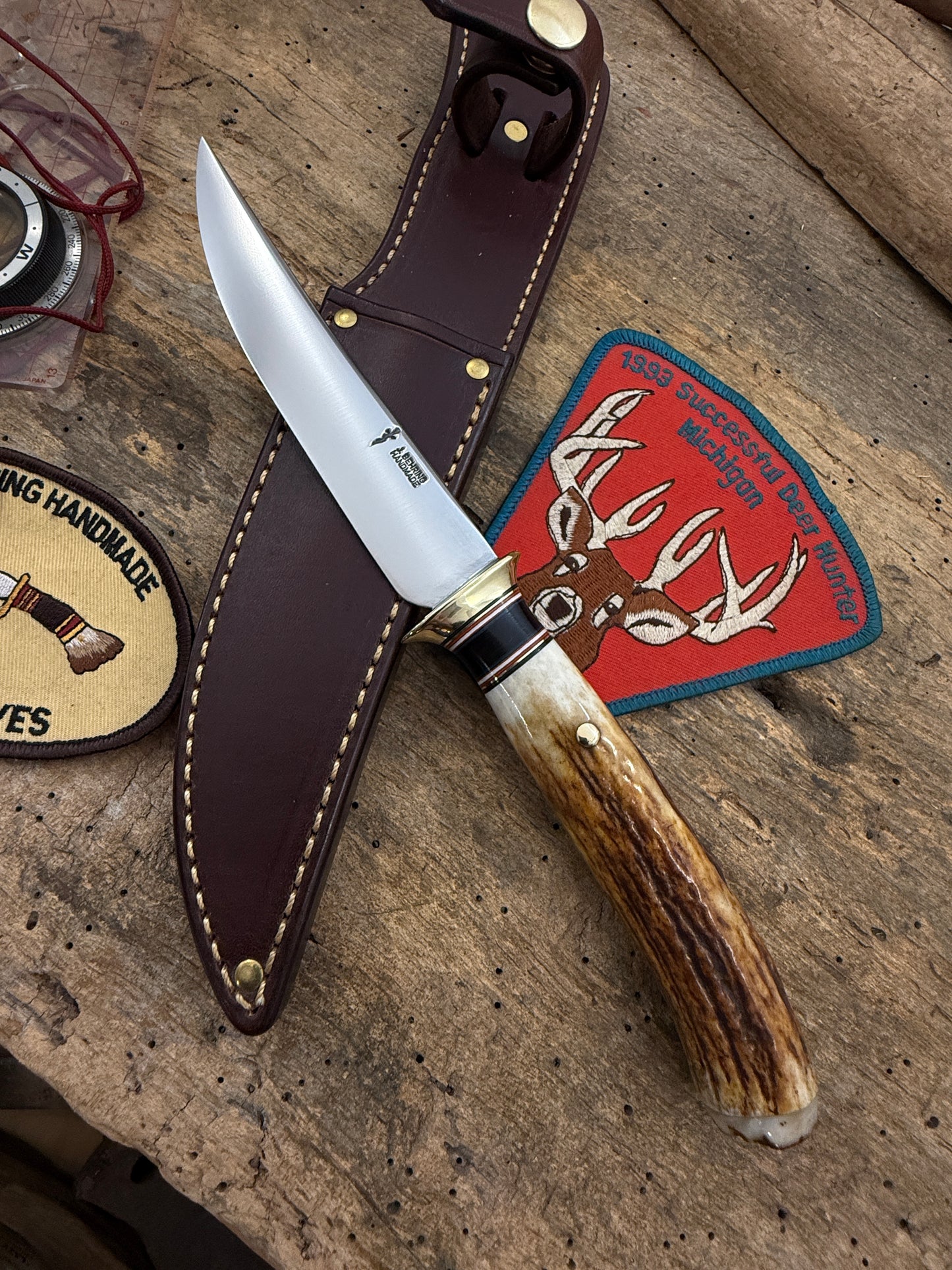 Treeman 5" AEB-L Deer & Trout Sambar Satg Sheep Horn butt