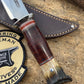 Treeman Hunter 5" AEBL Blade Nickel silver Horse Hide Crown Stag .