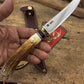 Treeman 5" AEB-L Deer & Trout Sambar Satg Sheep Horn butt