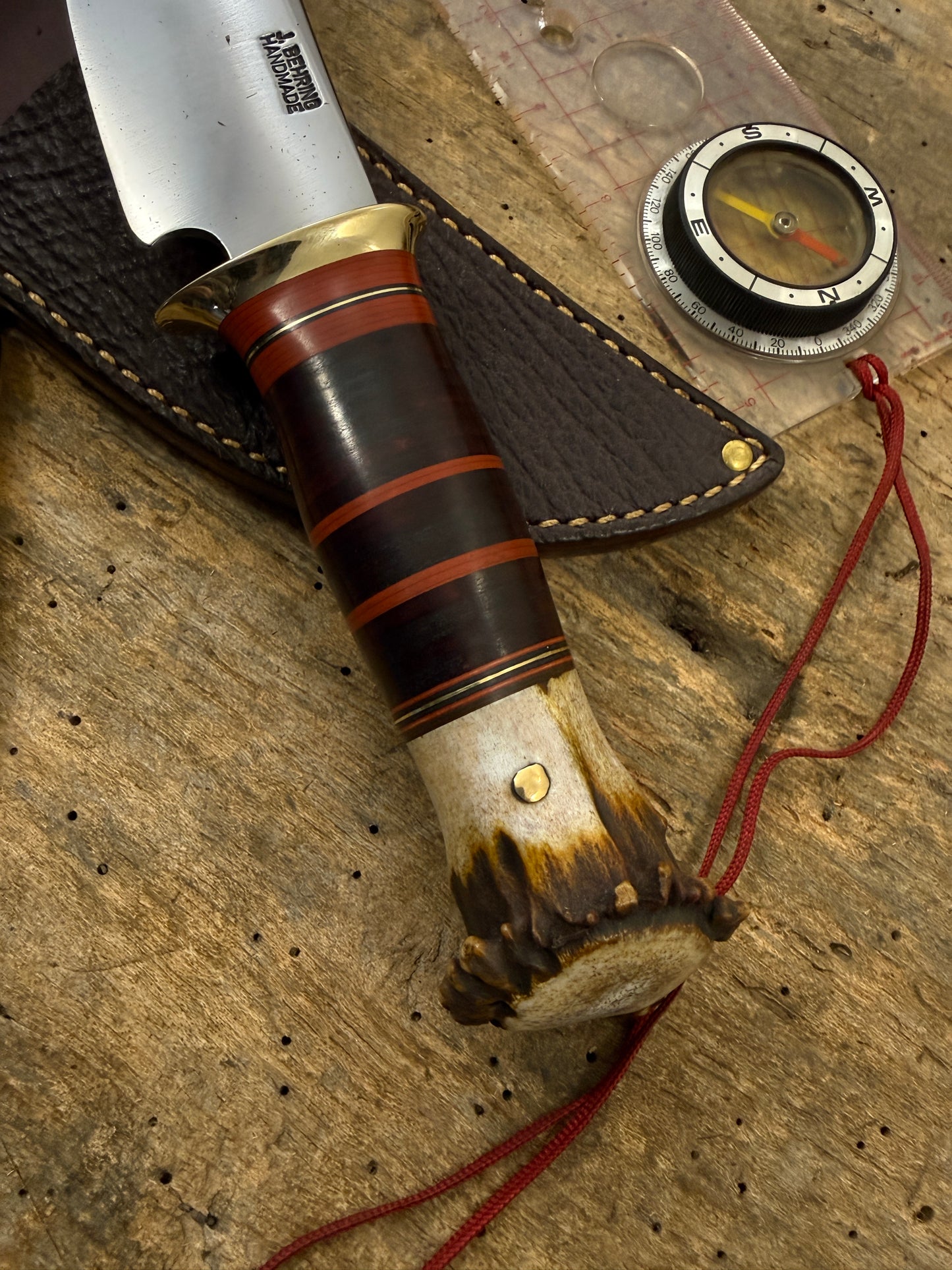 Treeman Fox River Hunter  5" Pro Cut Steel Horse Hide Crown Stag