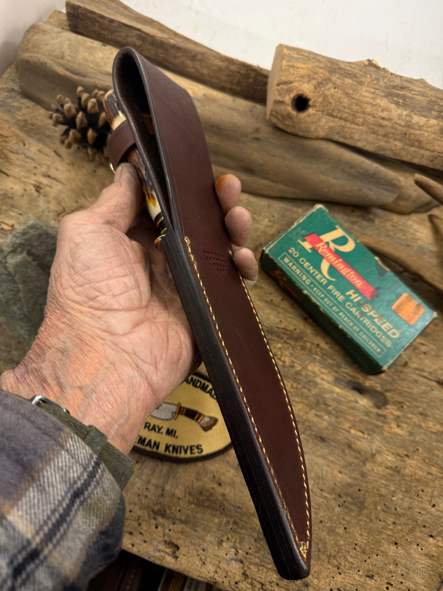 Treeman Stag/Stag AAA Sambar Hammer Mark Fighter Elephant Ear Sheath