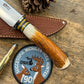 Treeman 5" Sticker AEB-L Stainless Nickel Silver Sambar Stag Mammoth Ivory butt Cap