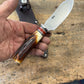 Treeman Special Hinter 4 1/4" AEB-L stainless Nickel Guard 120 Year old German Stag Ivory butt cap