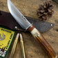Treeman Deer & Trout 4 1/8" Blade AEBL stainless Sambar stag Mammoth Butt cap NS