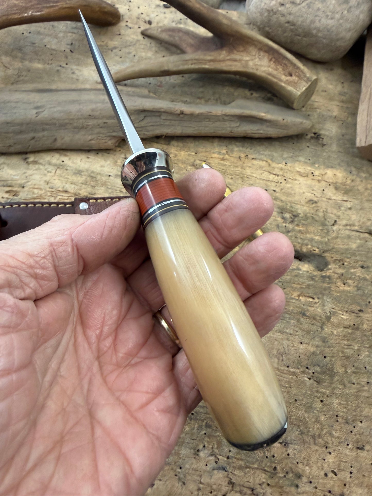 Treeman Must Ox South Dakota Caper Flat Grind Ostrich Sheath