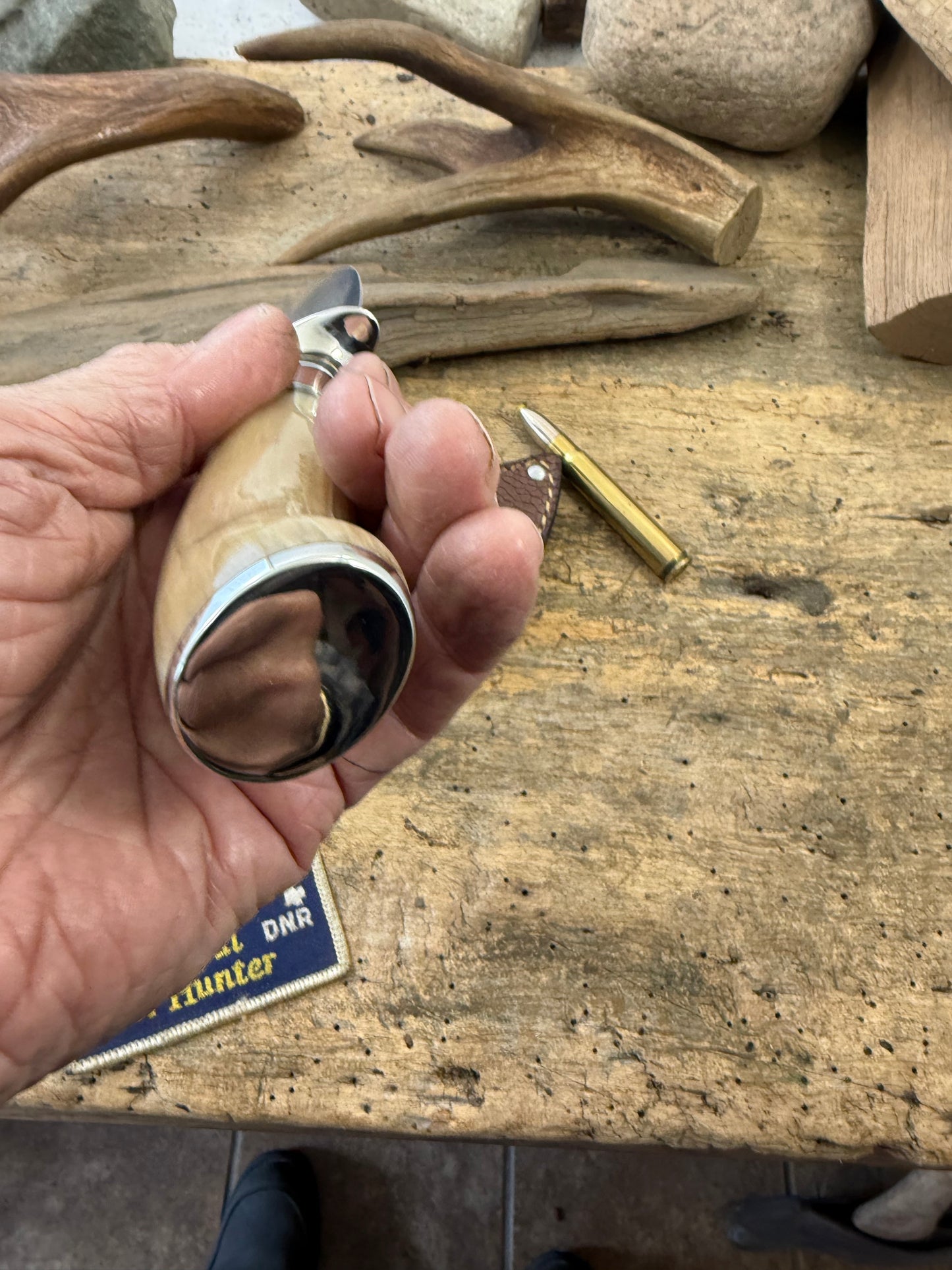 Treeman Must Ox South Dakota Caper Flat Grind Ostrich Sheath