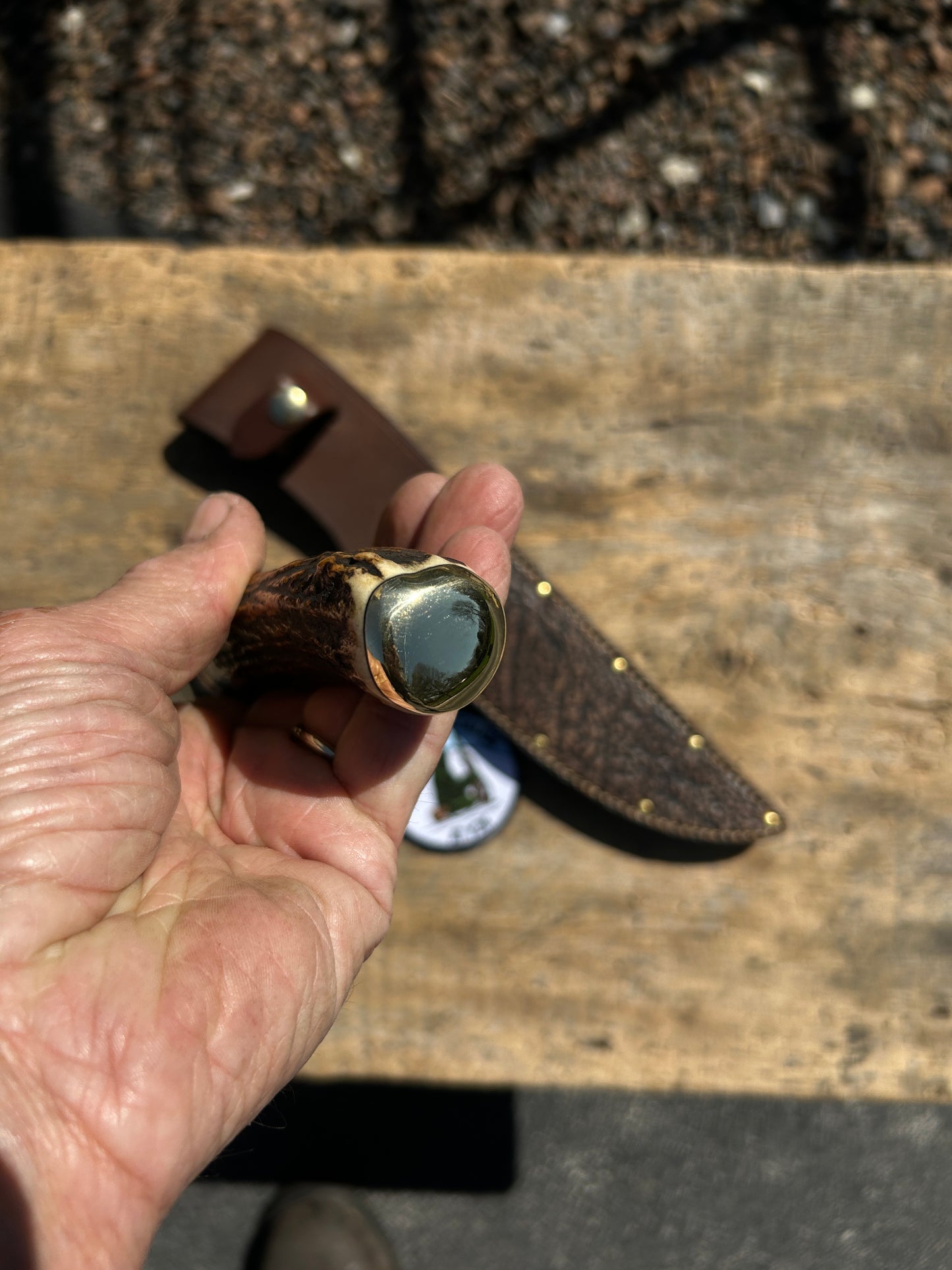 Treeman Model 1 Stag Hammermark Fighter Shark Sheath