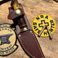 Treeman Caper Brass Horse Hide German Roe Deer crown stag Butt