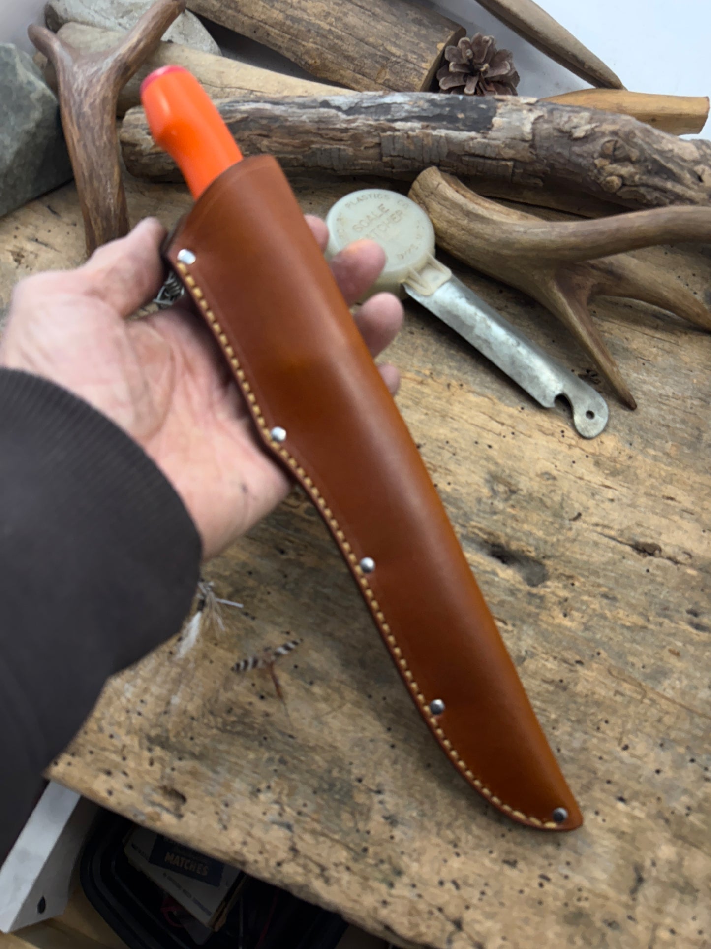 High Vis Orange G10 7" Filet knife AEB-L Stainless