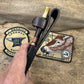 Treeman Trout Knife 3 3/8" 1095 hand forged blade horse hide crotch stag