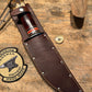 J. Behring Handmade Vintage Treeman Camp Knife Old Stamp 7" Blade