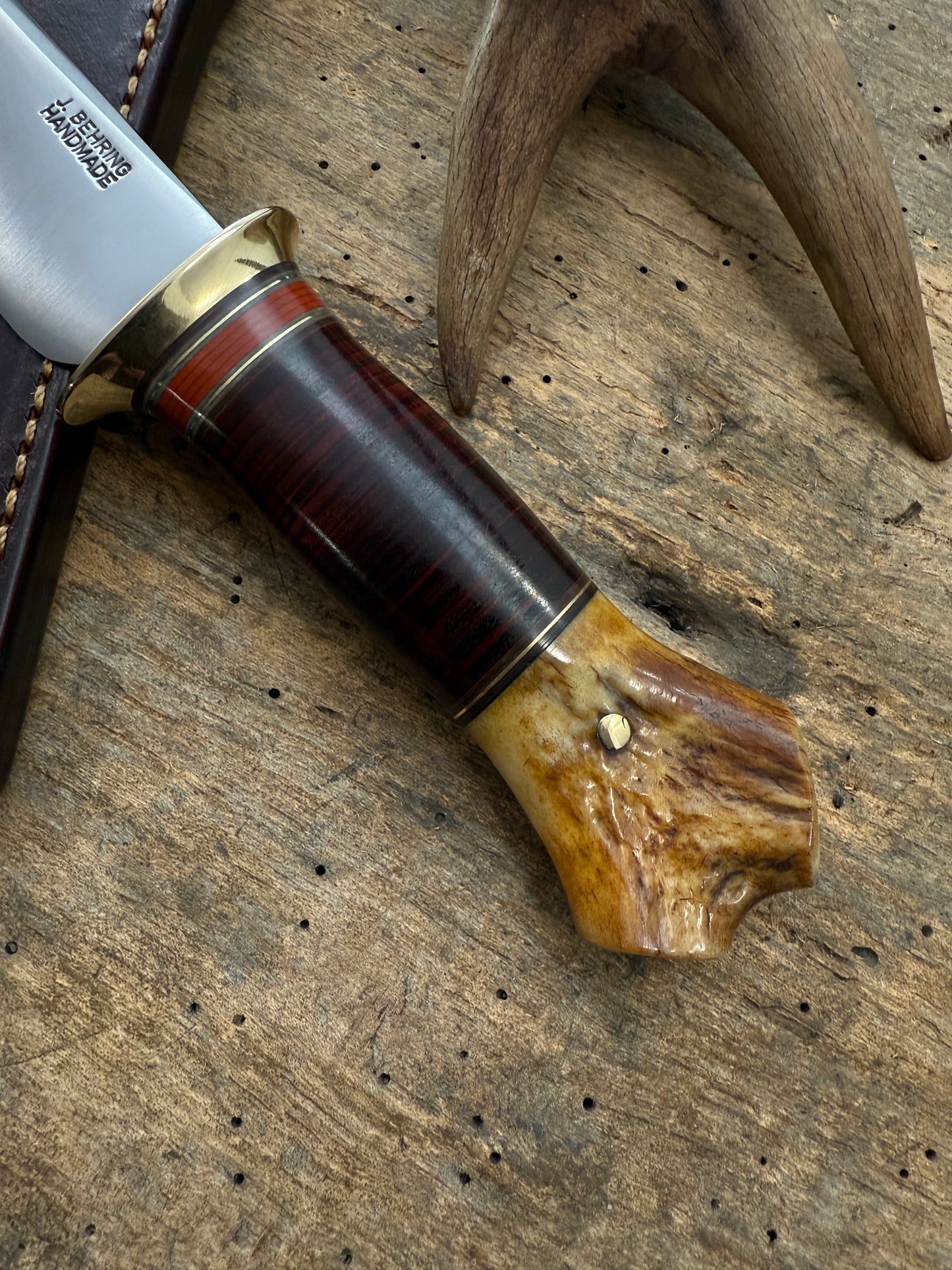 Classic Big Bay Hunter 4 5/8" Blade Horse Hide Crotch Stah