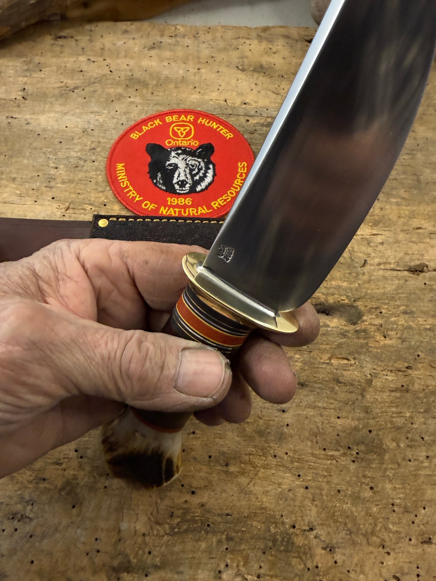 Treeman Pro Cut Iron Mt Hunter Horse Hide Crotch Stag Elephant Ear Sheath