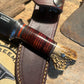 Treeman Lil" Caper 3" Blade Horsehide Crotch Stag Belt Sheath