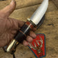 Treeman 6" old school Scagel style Hunter Horse Hide Brass crows beak Crock Sheath