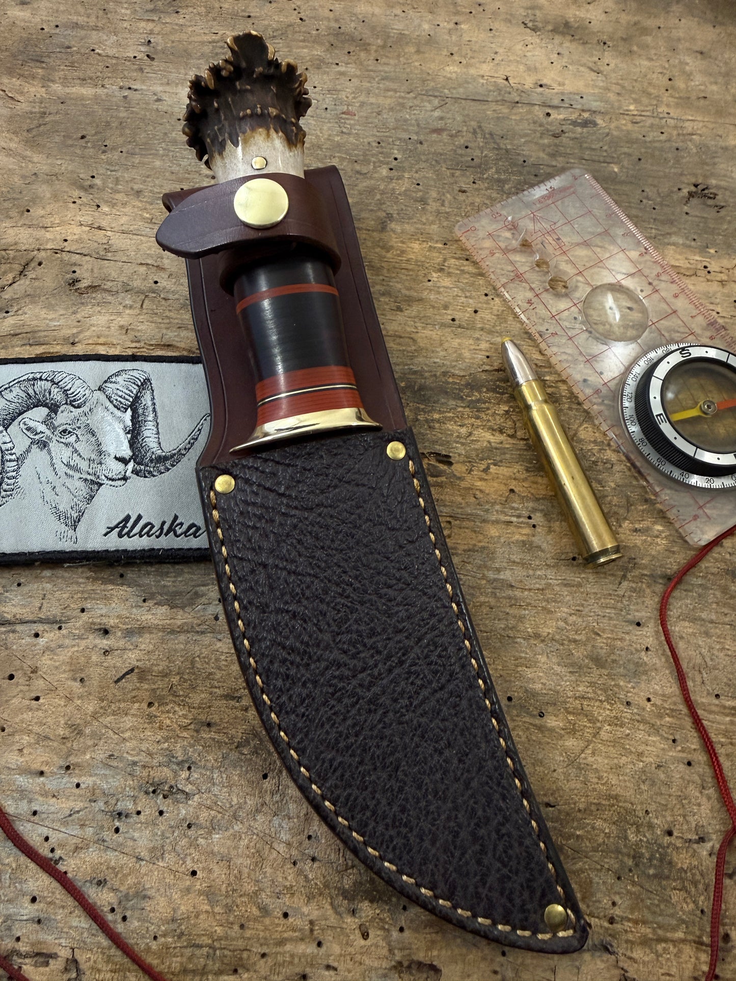 Treeman Fox River Hunter  5" Pro Cut Steel Horse Hide Crown Stag