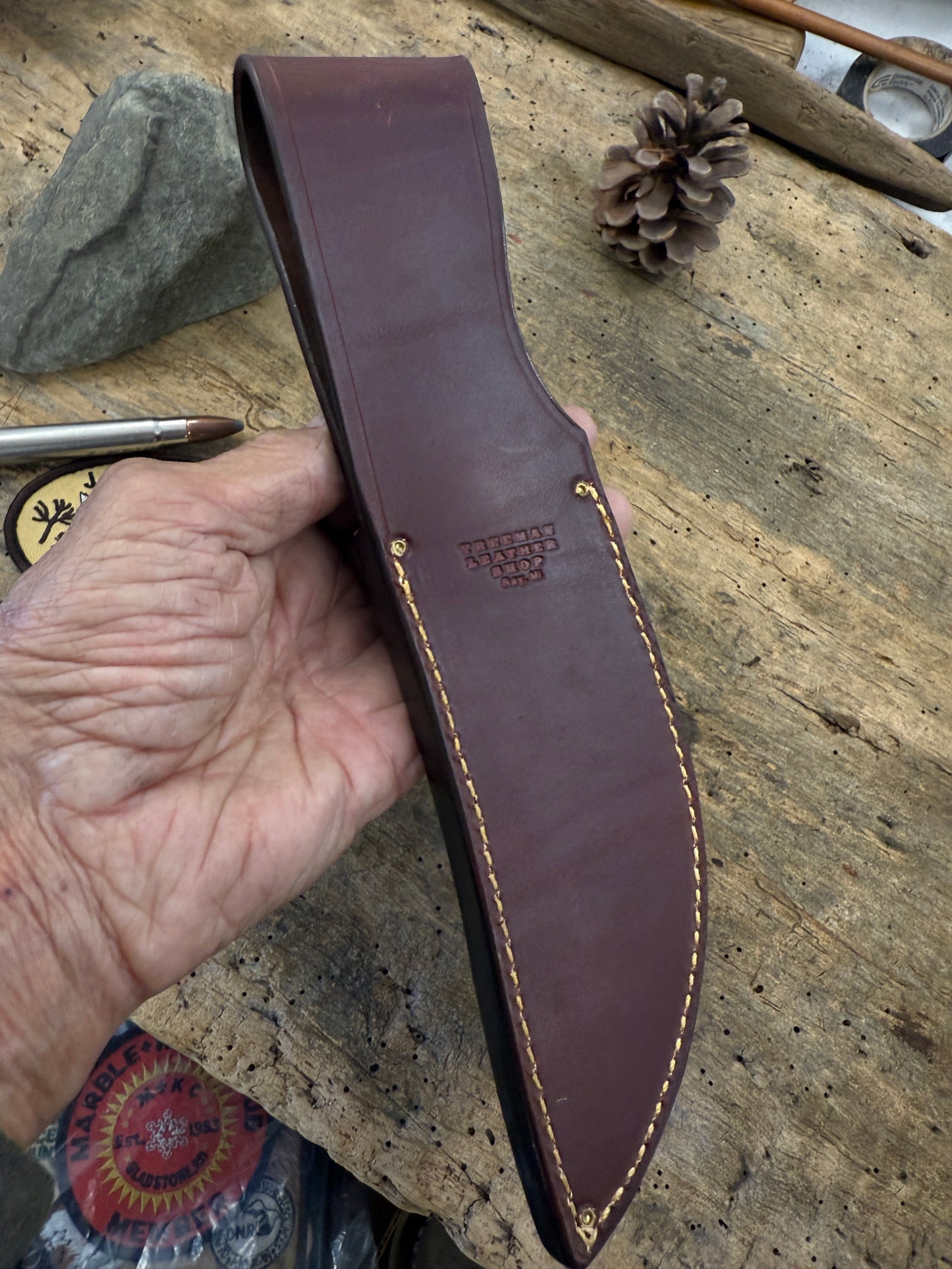 Treeman Woodcraft 6" Horse hide Sambar Stag