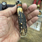 Treeman 4" Special Hunter Nickel AAA Old Stag Ox Butt Cap