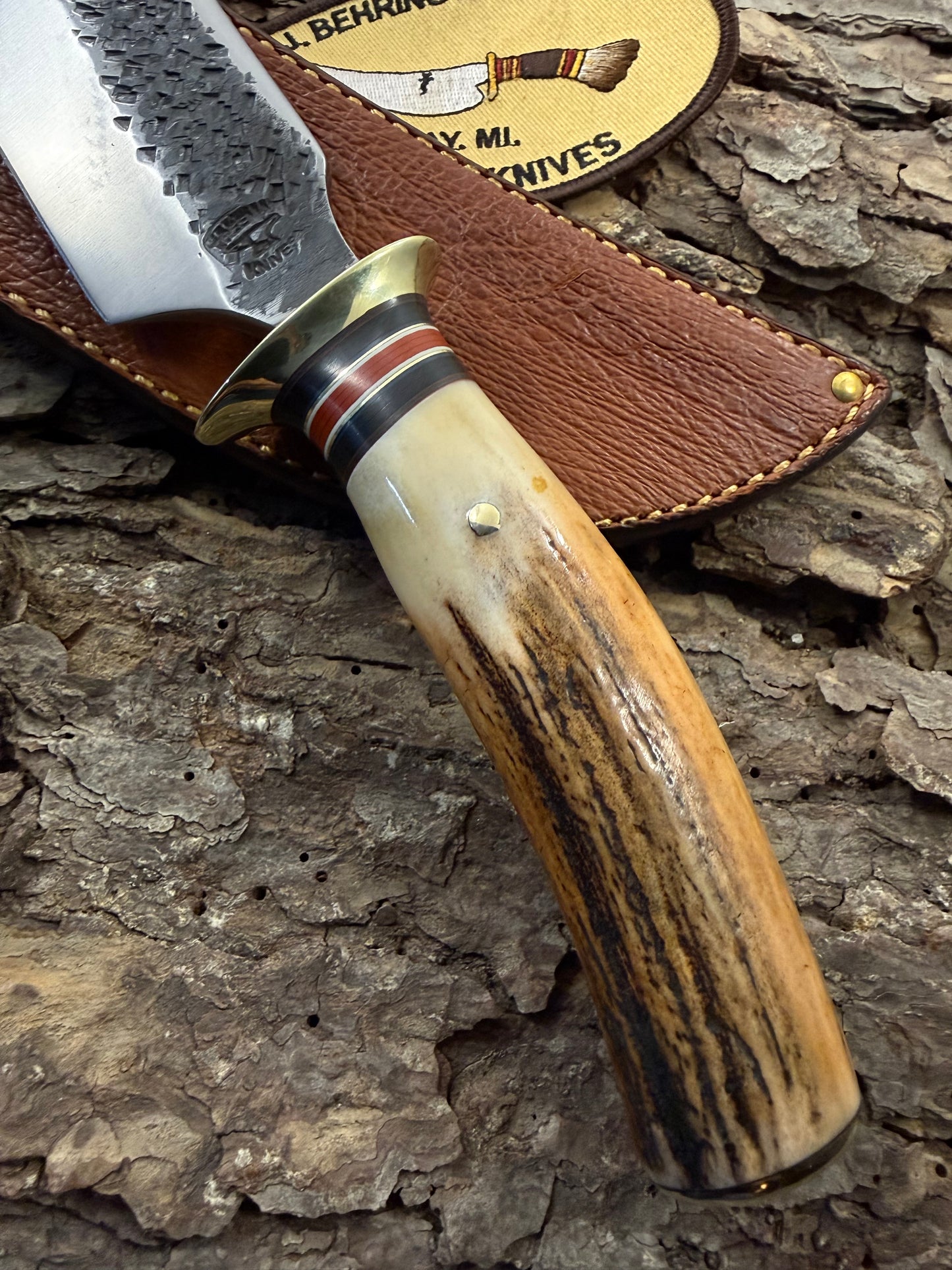 Treeman Semi Skinner Heavy Duty Hammer Marked 5 1/2" Blade Primo Sambar Stag