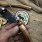 Trout 3.5" AEB-L Razor Blade Steel Moose Horn Mammoth Ivory Shark