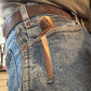 Treeman Pocket caper AEB-L Stainless 120 Year old red stag Ivory butt Cap