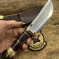 Treeman Woodmonk 5 1/2" Blade Horse hide Crown Stag