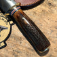 Treeman Iron Mountain Hunter 4 5/8" Blade Blood Stag Brass
