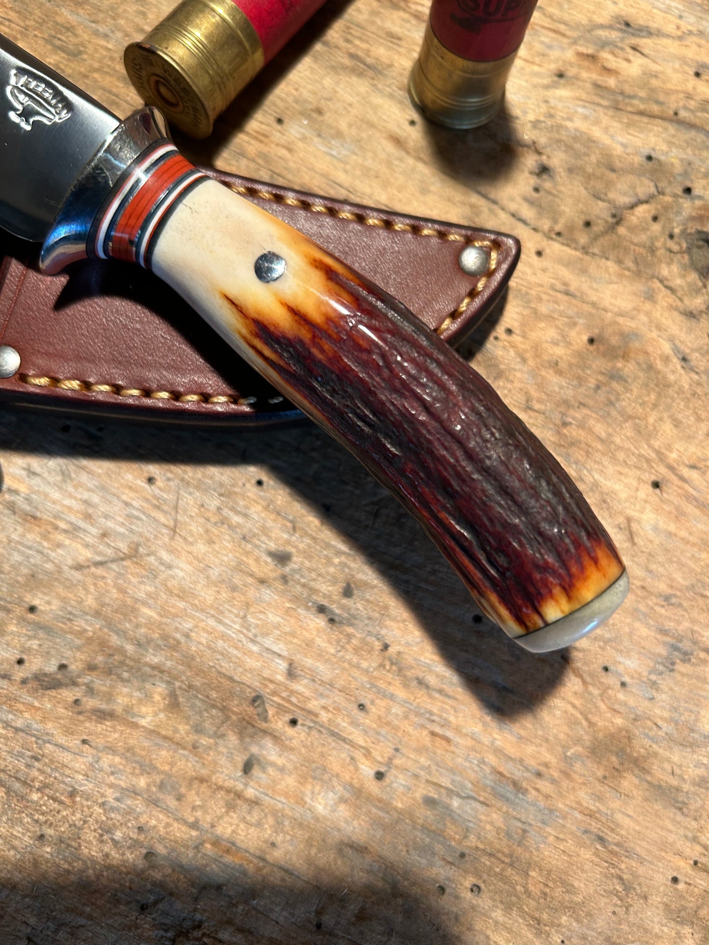 Treeman Killer Little Caper 2 3/4" Blade NS Red Stag Ox cap