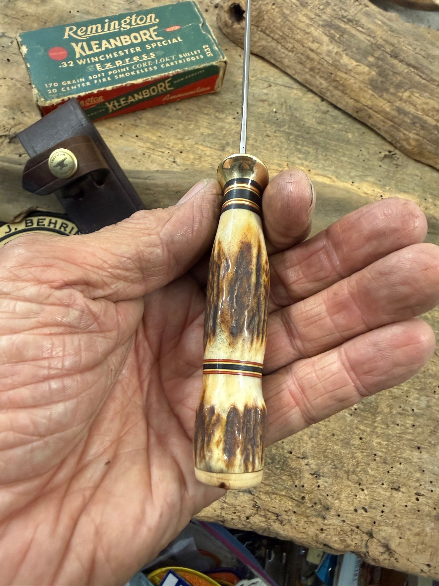 Treeman Stag/Stag Trout Knives Stainless Mammoth