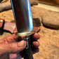 Treeman Iron Mountain Hunter 4 5/8" Blade Blood Stag Brass