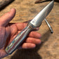 Fordite 4 1/2" Drop Point Nickel Guard AEB-L Stainless Ultra Rare !