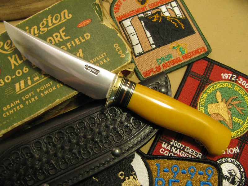 Trout & Deer 4" Yellow Micarta
