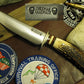 J. Behring Made Double Skull Stag Fighter 6 1/2" Blade 