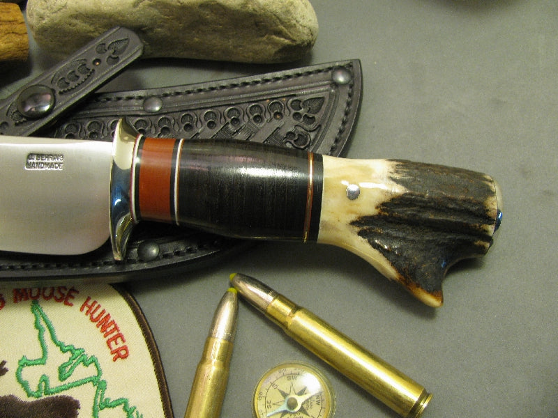 Behring Made 6 " Hammermark Leather Crotch Stag Hunter 