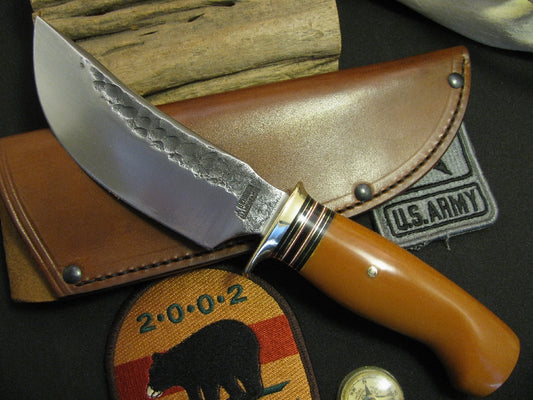 Woodcraft 6" Yellow Micarta Handle