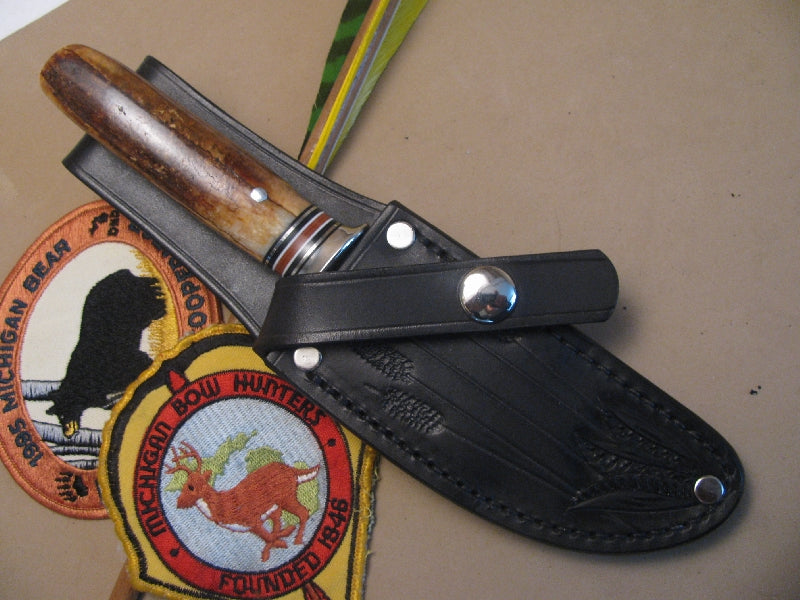 Behring Made Treeman Trout & Deer Fossil Walrus Ivory 