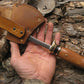 Treeman Hunters Axe Brown/Gold Micarta 