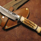 J. Behring Handmade 4 Pin Stag Stag Trout & Deer knife 
