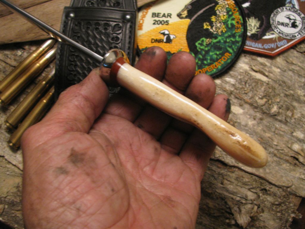 Artifact Fossil Walrus Ivory Sled Runner Woodcraft 