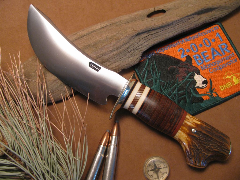 J.Behring Handmade Woodmonk Crotch Stag Brass butt caps