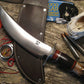 Treeman 8" Classic Scagel Style  Camp Knife leather Crown Stag!