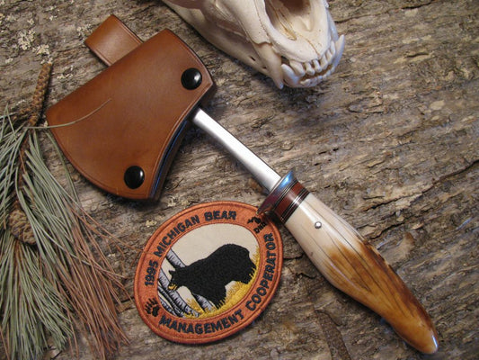 Hunters Axe  Ivory Hippo Tooth handle