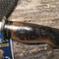 ***Treeman Woodmonk Ivory Sledrunner Handle ~ 1st  Beavertail Sheath out of our leather shop !!
