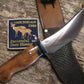 ***Treeman Woodmonk Ivory Sledrunner Handle ~ 1st  Beavertail Sheath out of our leather shop !!