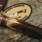 Double Skull Fighter 13 1/2" OAL Sticker Style double edge blade 